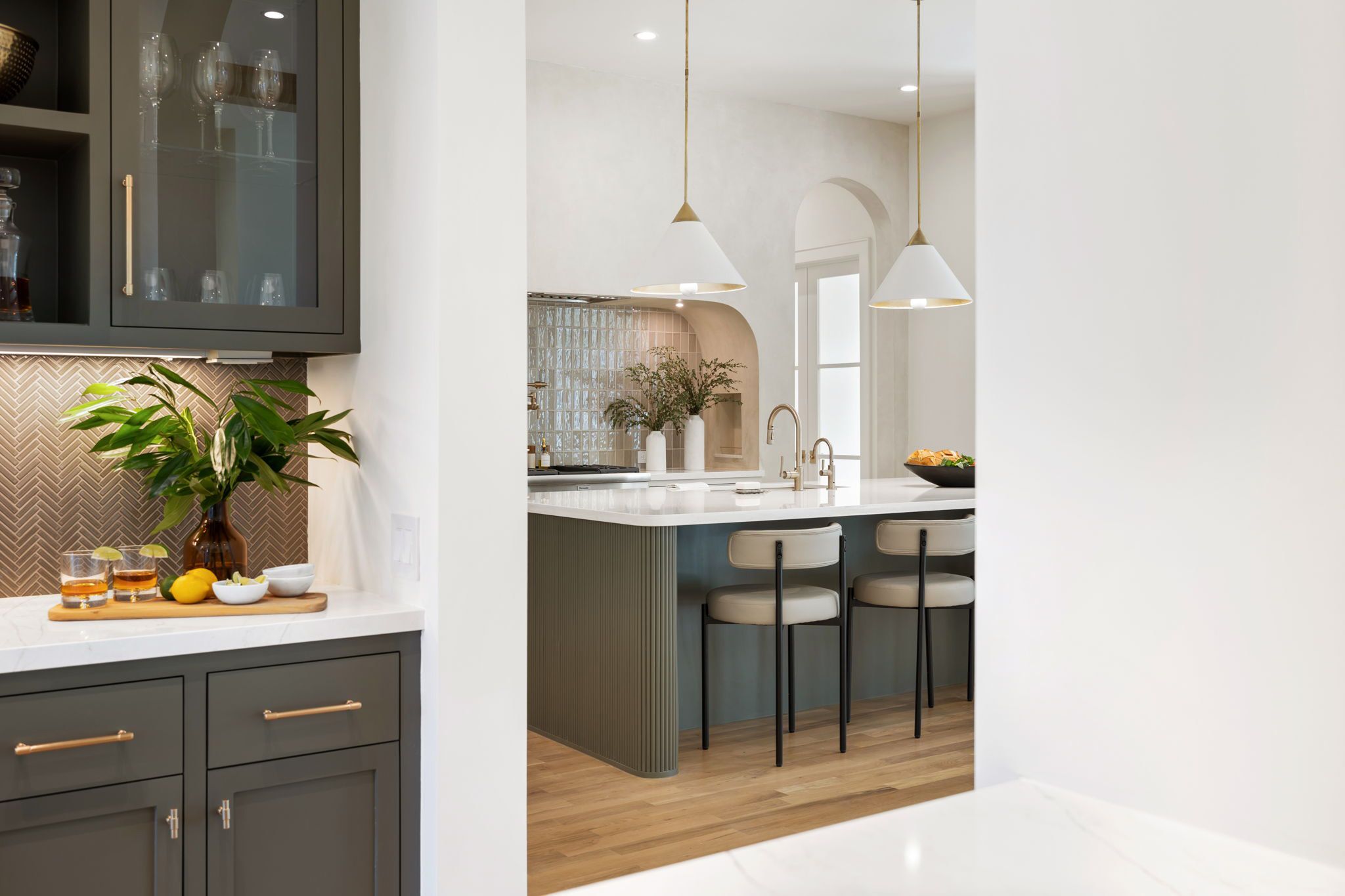 Bar  kitchen angle view